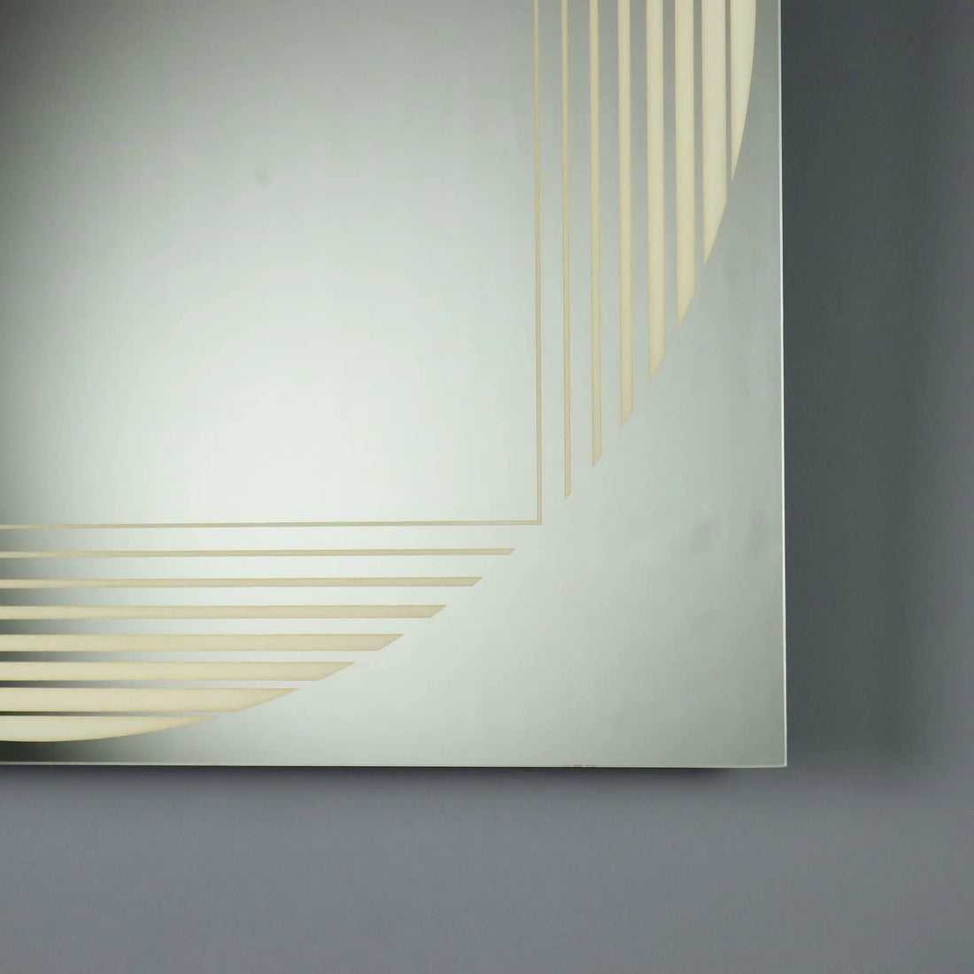 Vintage Mirror FontanaArte Brama Design Gianni Celada Italy 1970s