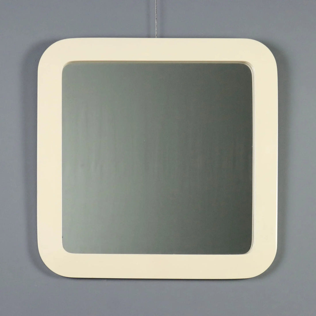 Vintage Mirror Plastic Frame Glass Design Italy 1970s