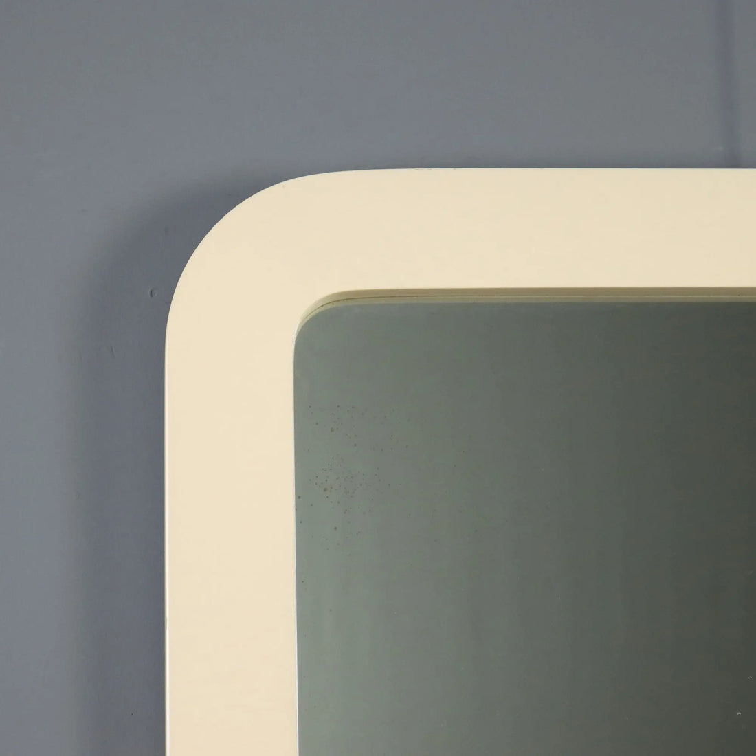 Vintage Mirror Plastic Frame Glass Design Italy 1970s