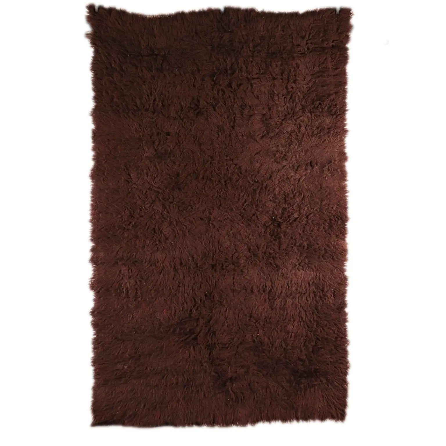 Vintage Shaggy Wool Rug, 1970s/1980s