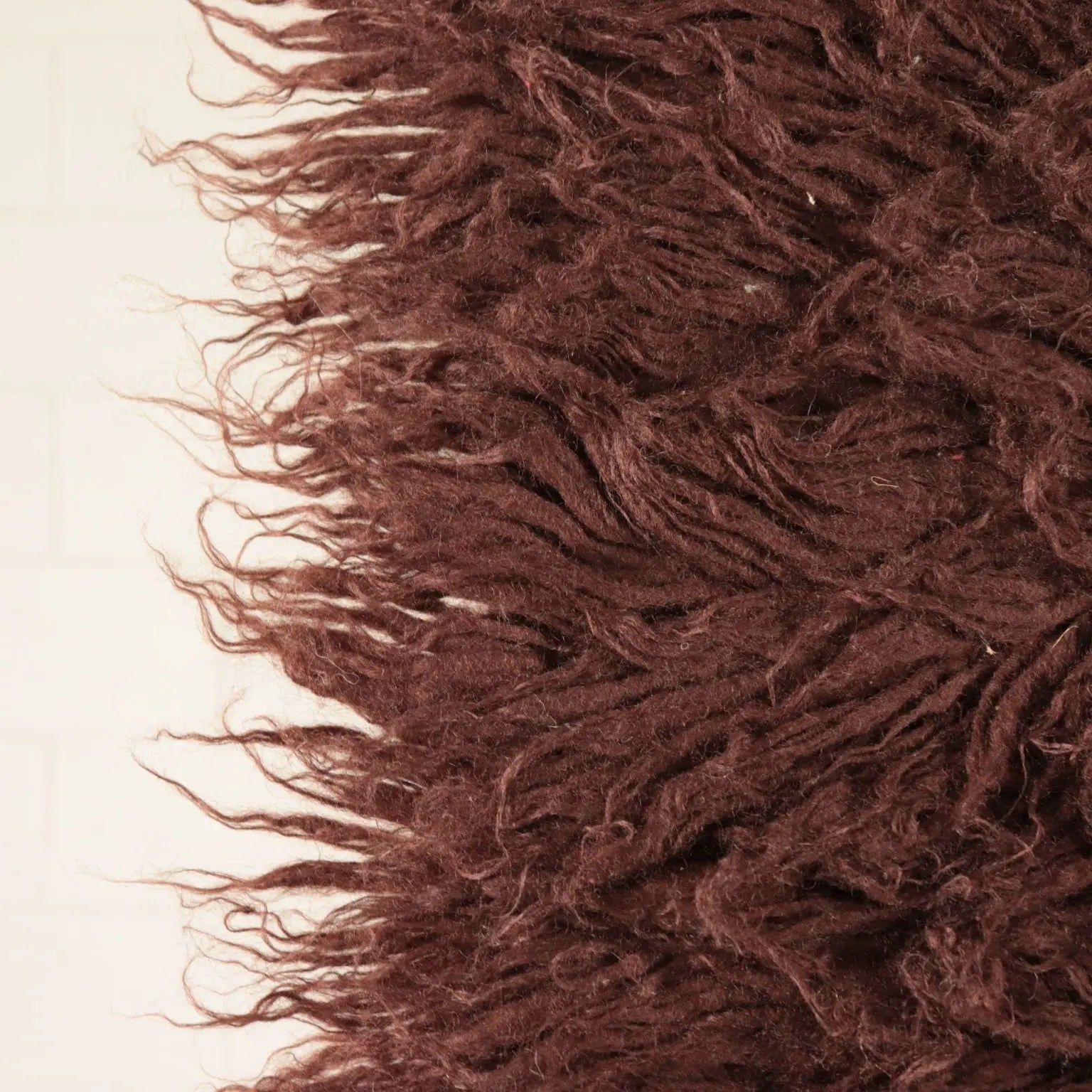 Vintage Shaggy Wool Rug, 1970s/1980s