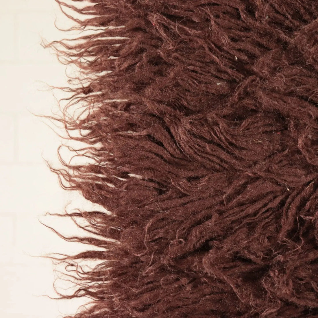 Vintage Shaggy Wool Rug, 1970s/1980s