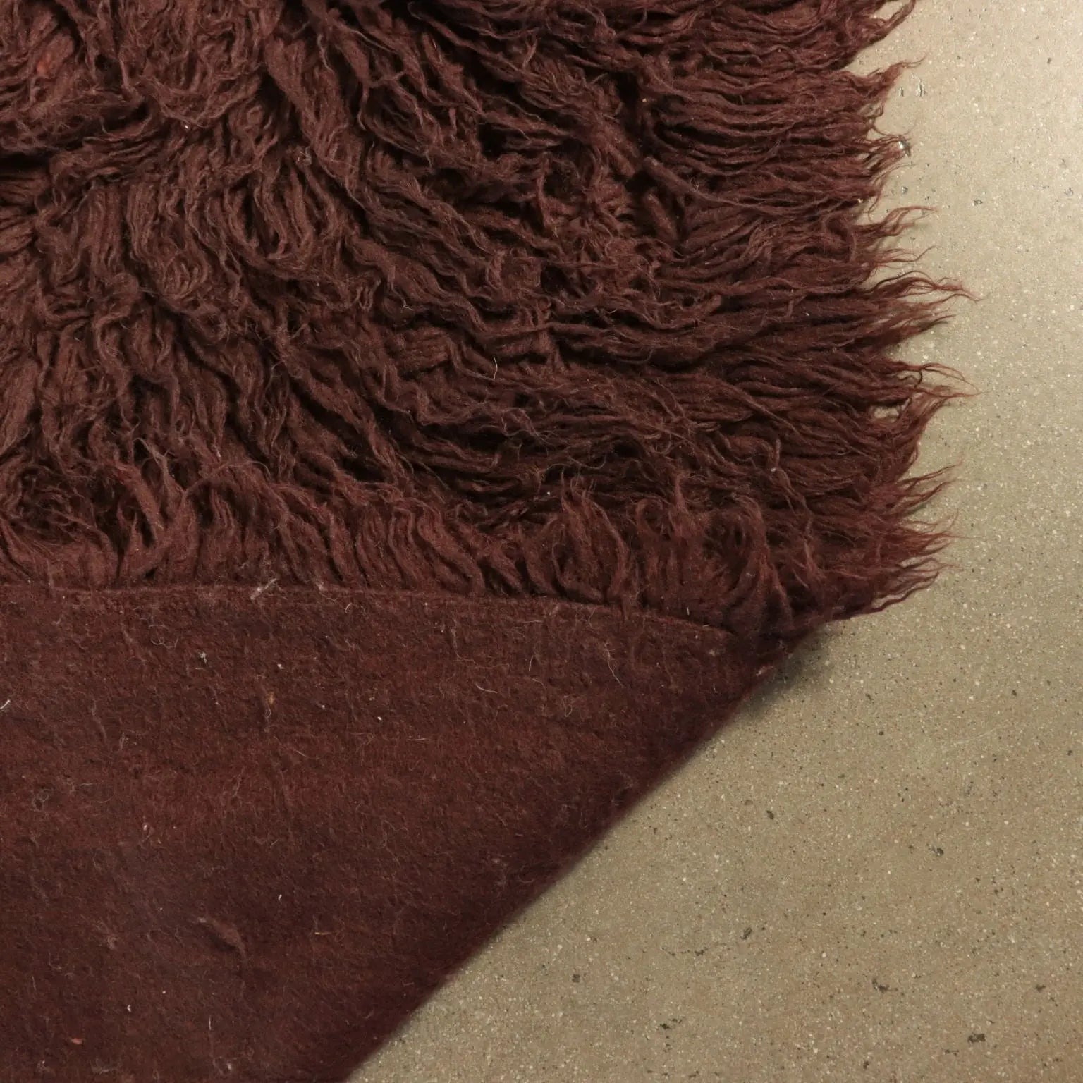 Vintage Shaggy Wool Rug, 1970s/1980s
