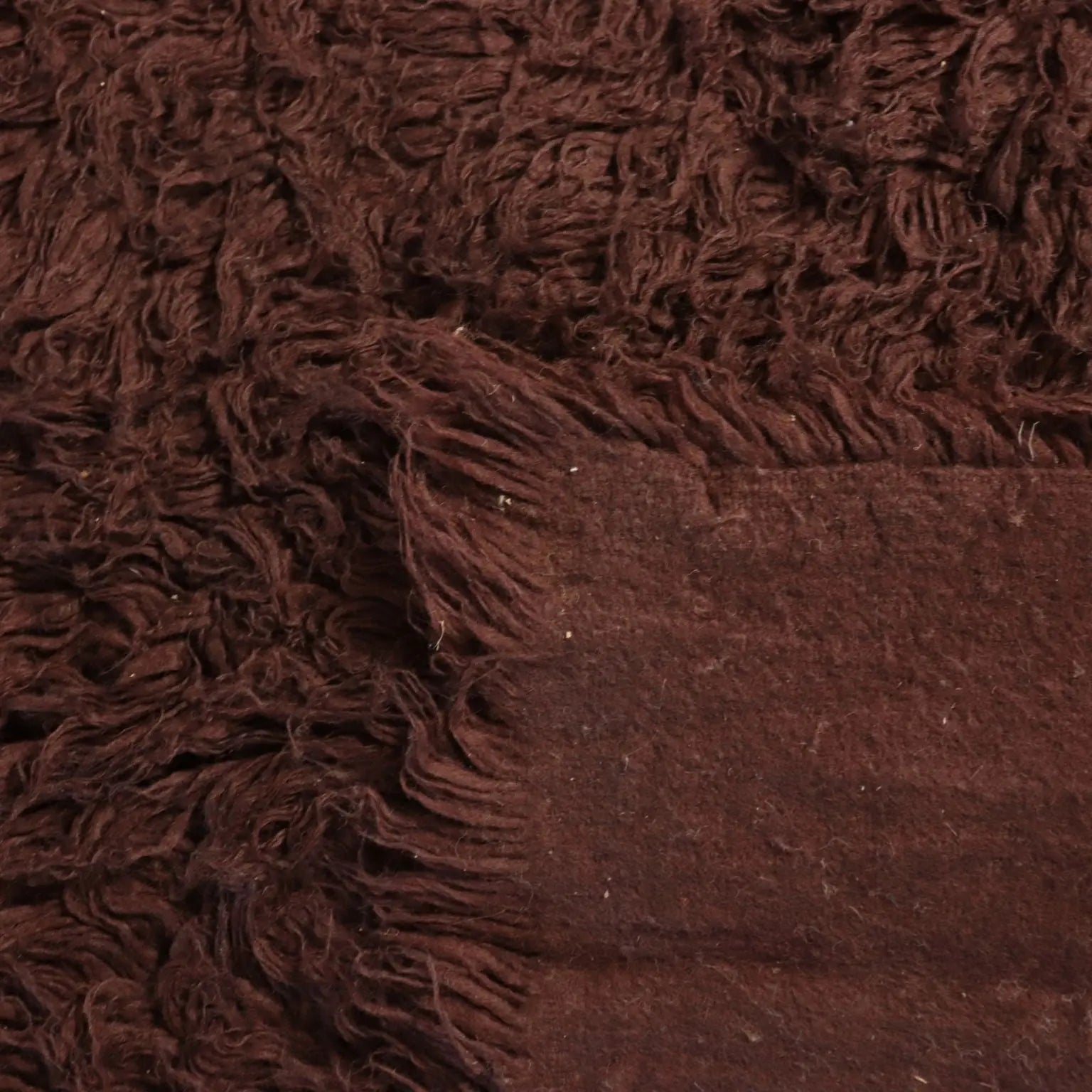 Vintage Shaggy Wool Rug, 1970s/1980s