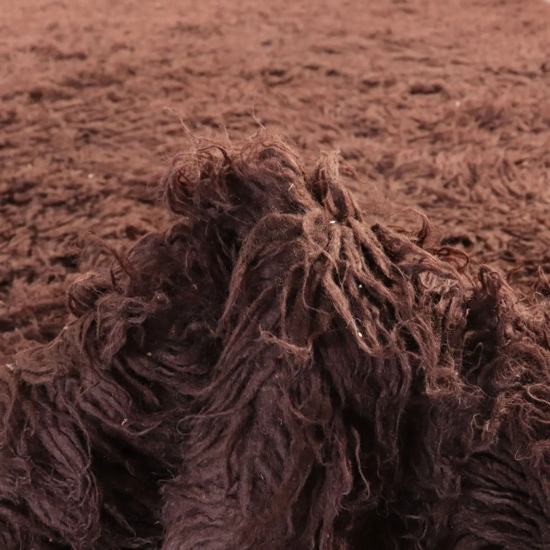 Vintage Shaggy Wool Rug, 1970s/1980s