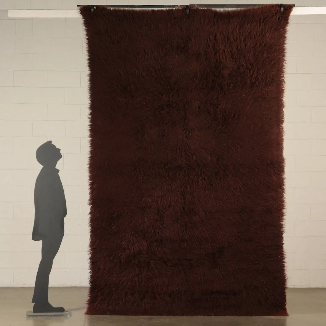 Vintage Shaggy Rug, 1970s/1980s, Wool Blend
