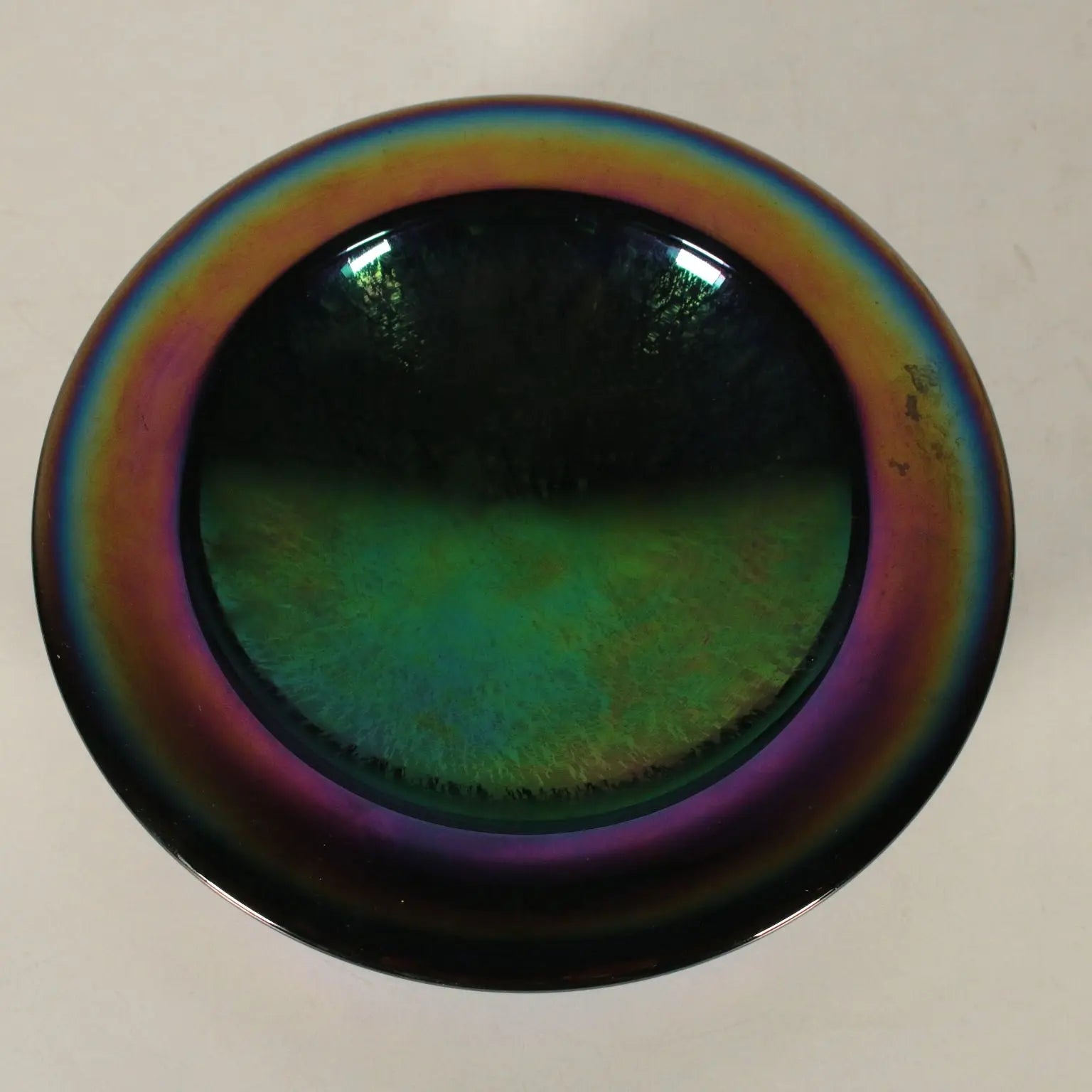 Multicolored Glass Catchall, Mid-Century Modern