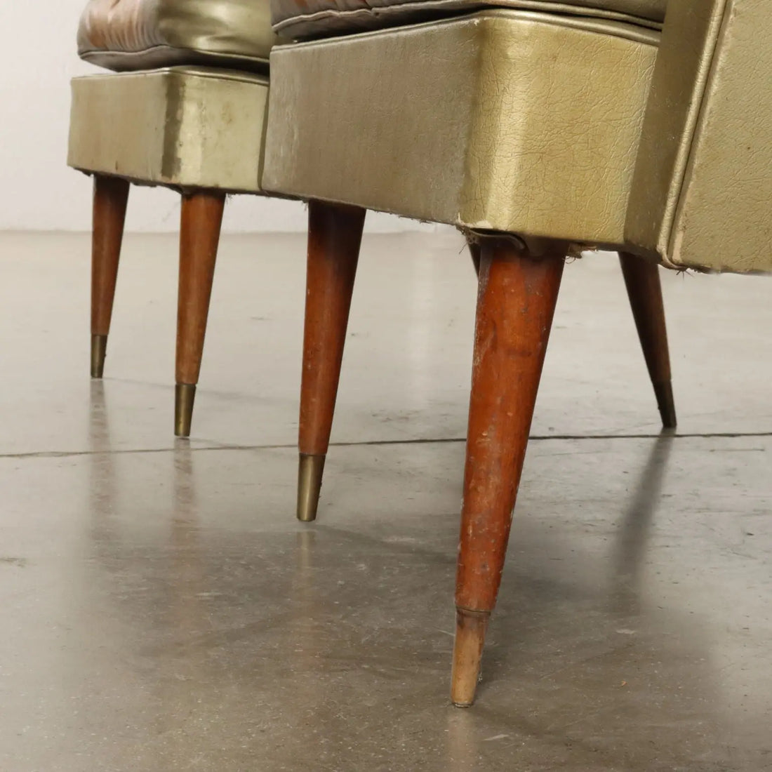 1950s Argentine Armchairs in Skai and Wood