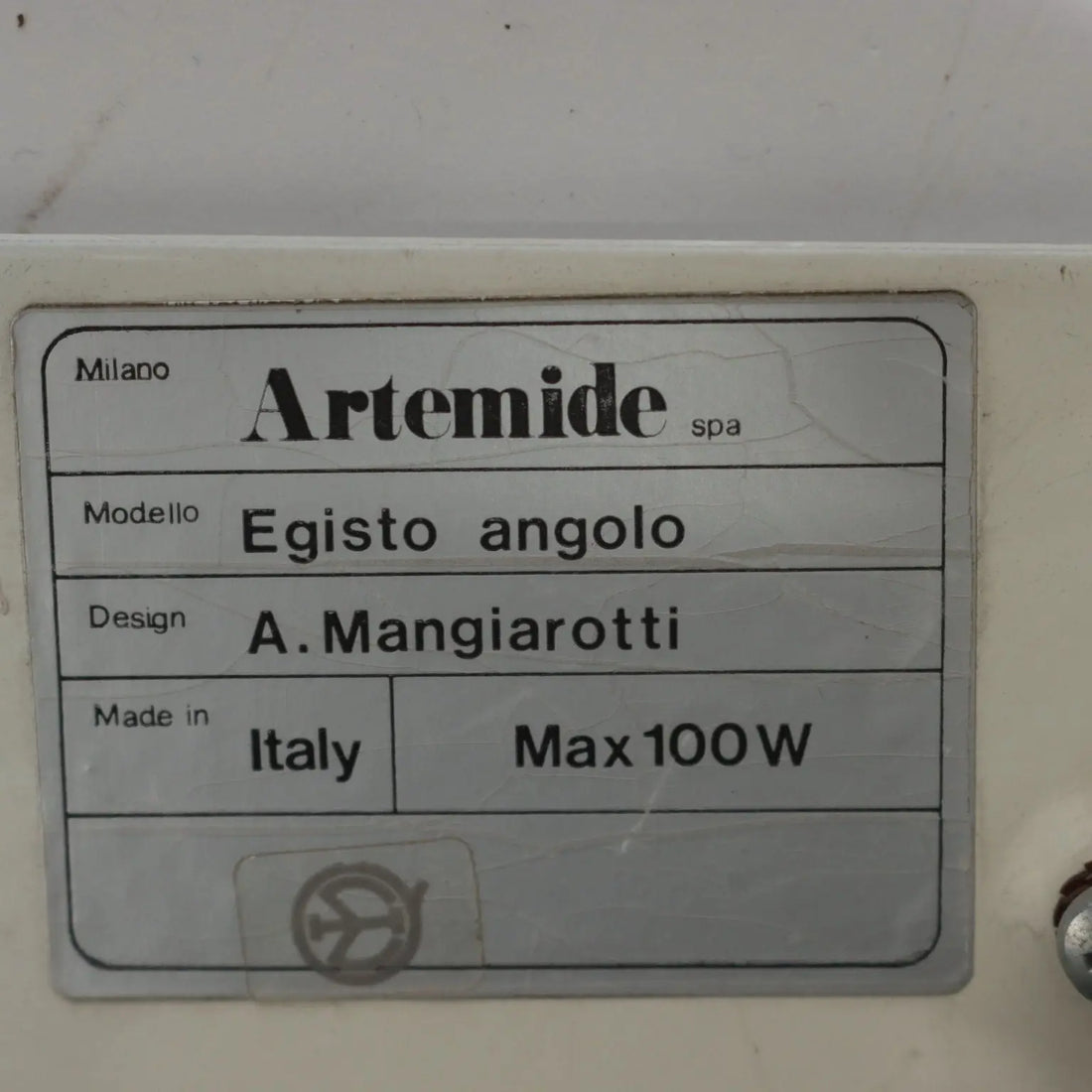 Egisto Angolo Pair of Lamps by Artemide Metal Glass Italy 1980s | Modernism | Lighting