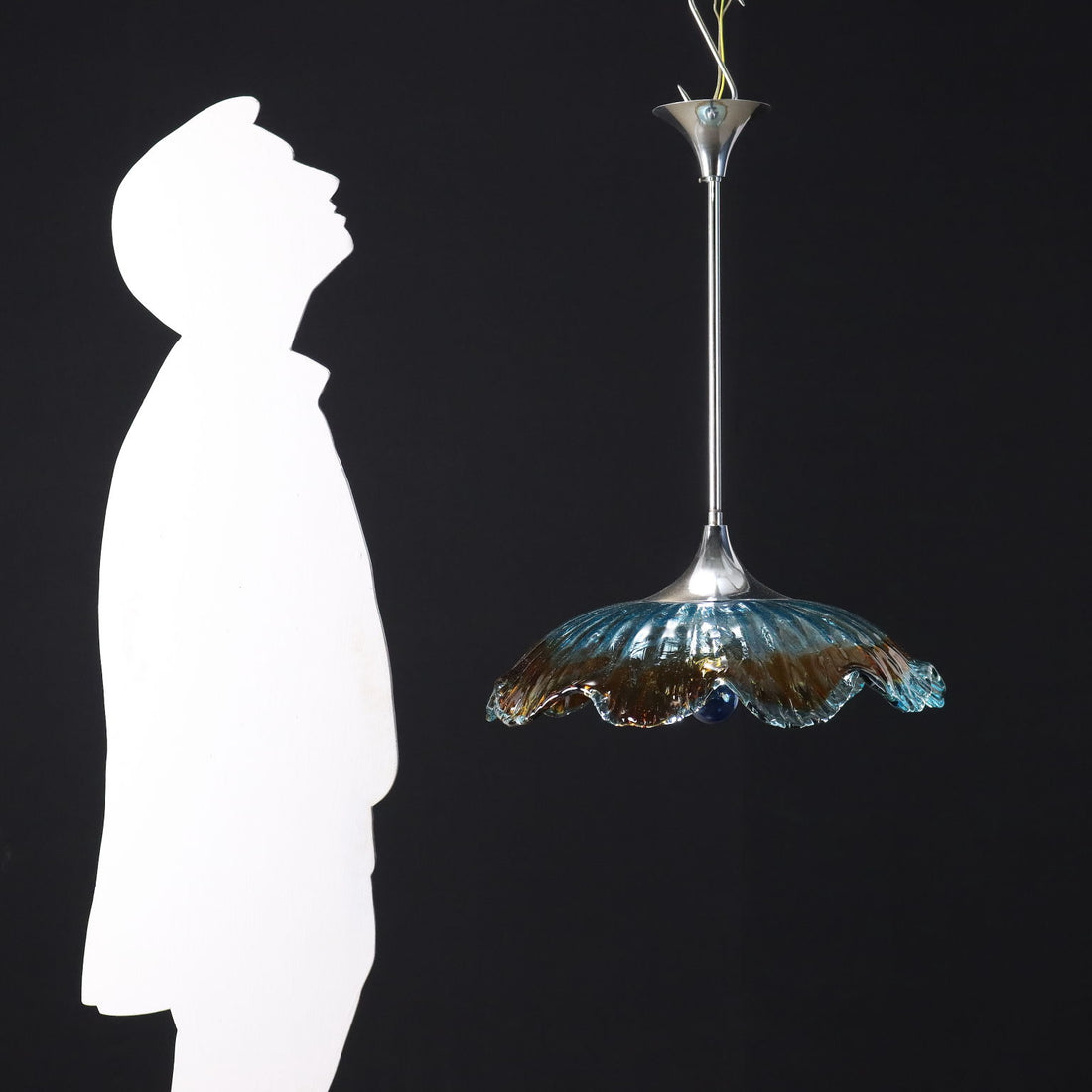 Ceiling Lamp Glass Italy 1970s | Modernism  Lighting