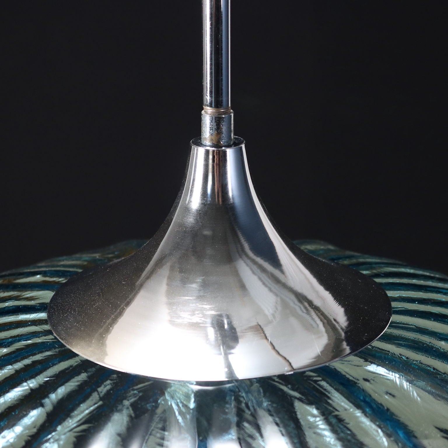 Ceiling Lamp Glass Italy 1970s | Modernism  Lighting