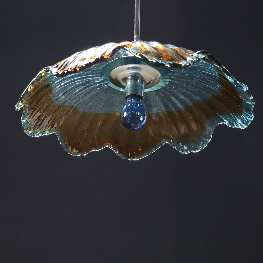 Ceiling Lamp Glass Italy 1970s | Modernism  Lighting