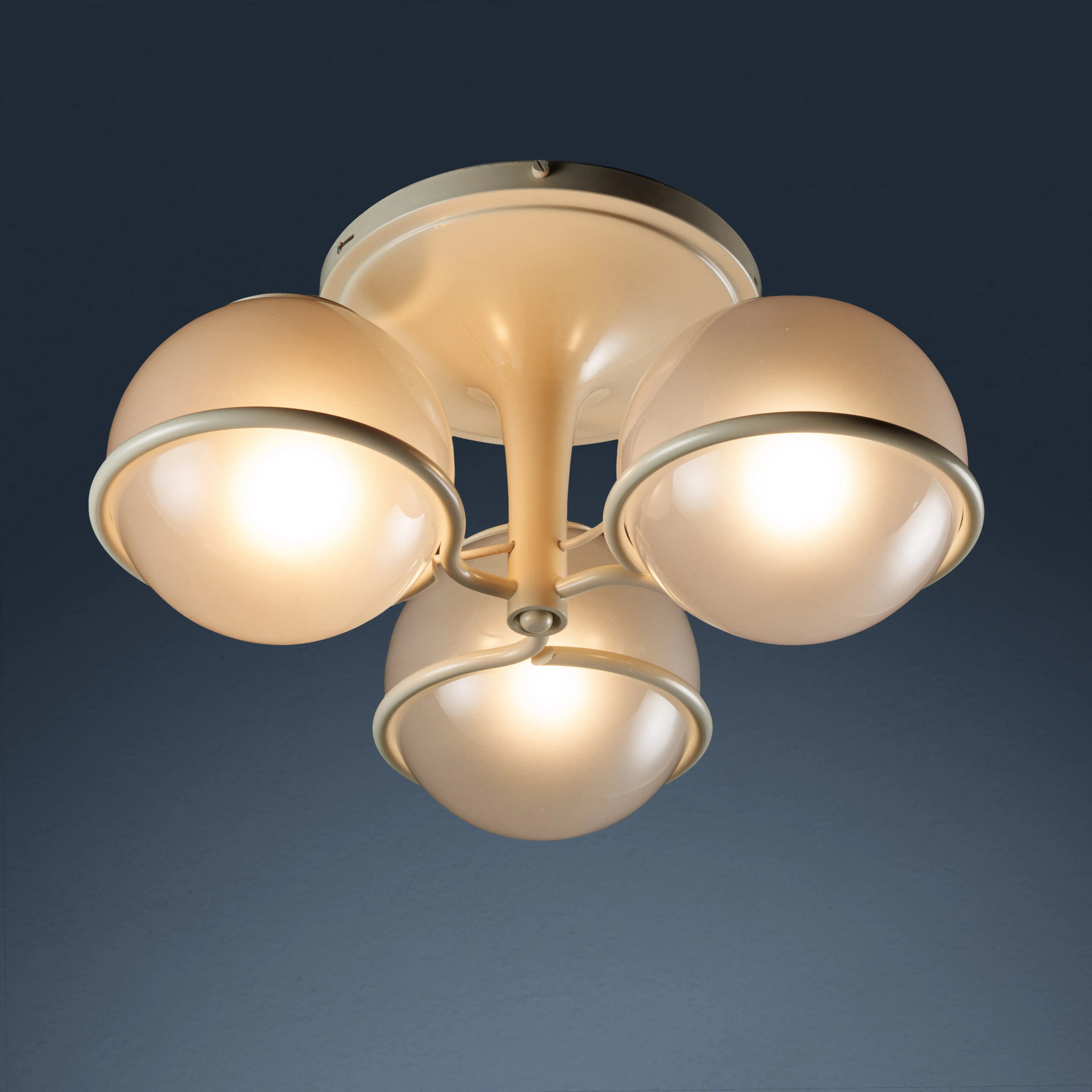 Arteluce 2042/3 Lamp Design G. Sarfatti Aluminium Glass 1950s | Modernism  Lighting