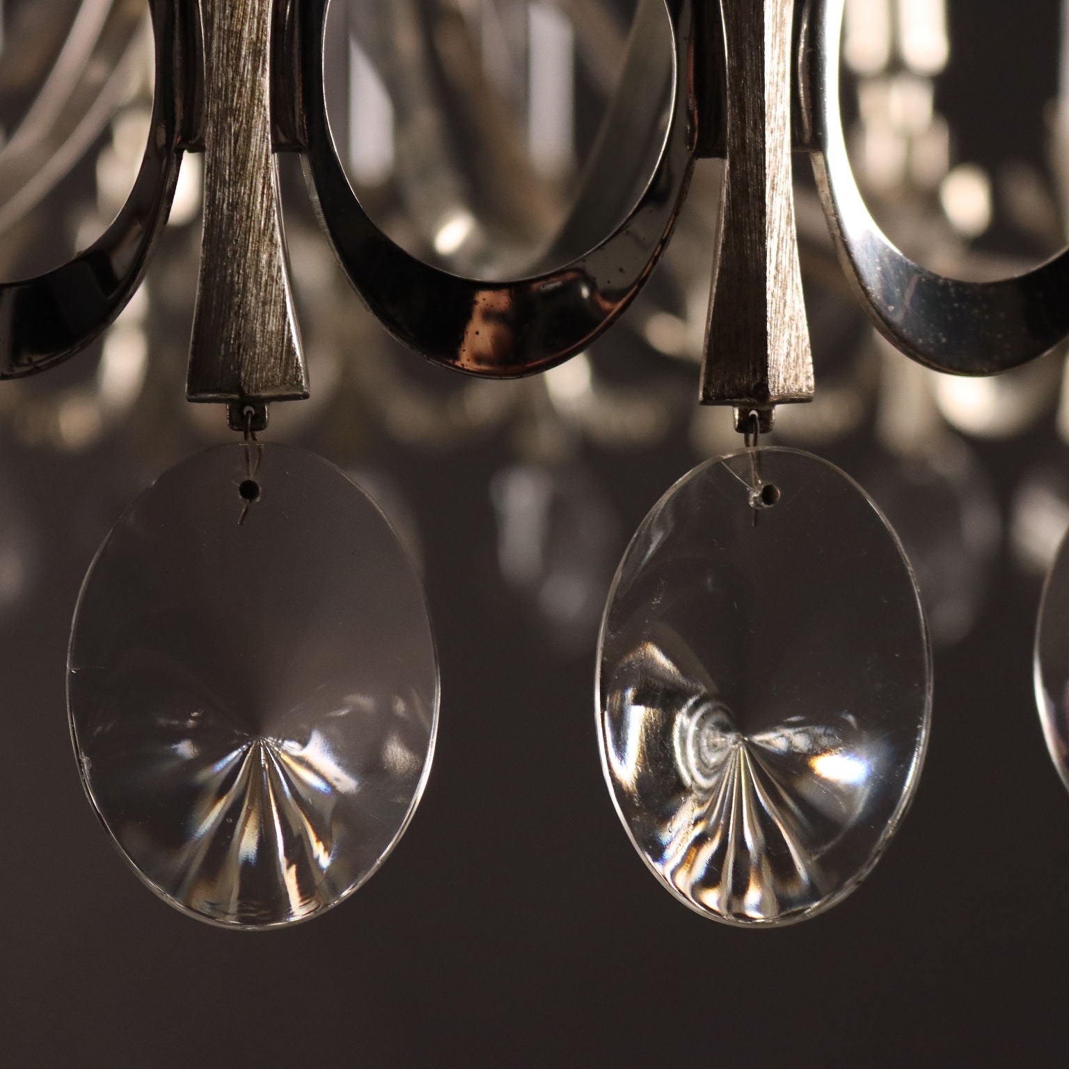 Sciolari Ceiling Lamp Glass Italy 1970s-1980s | Modernism  Lighting