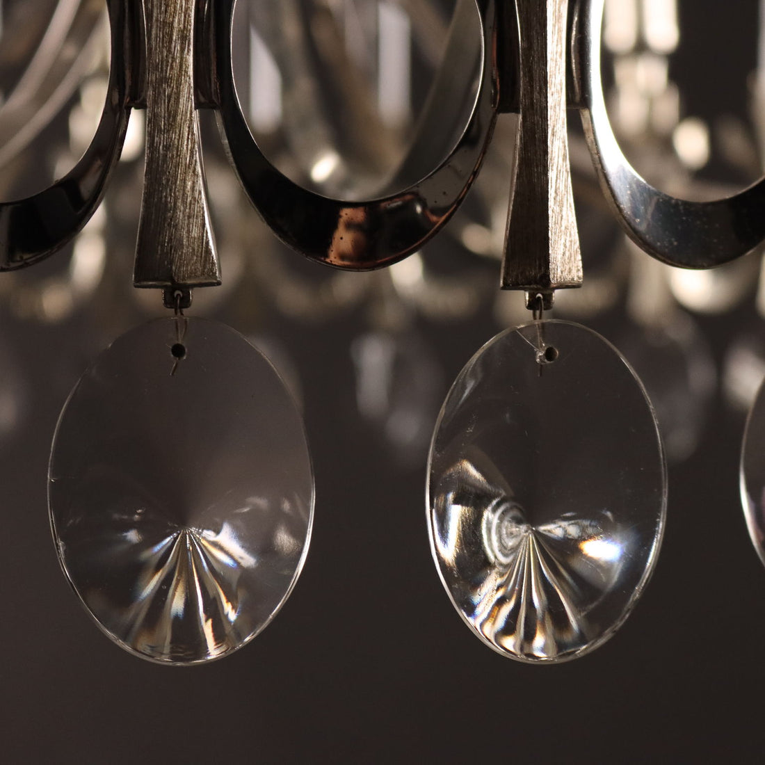 Sciolari Ceiling Lamp Glass Italy 1970s-1980s | Modernism  Lighting