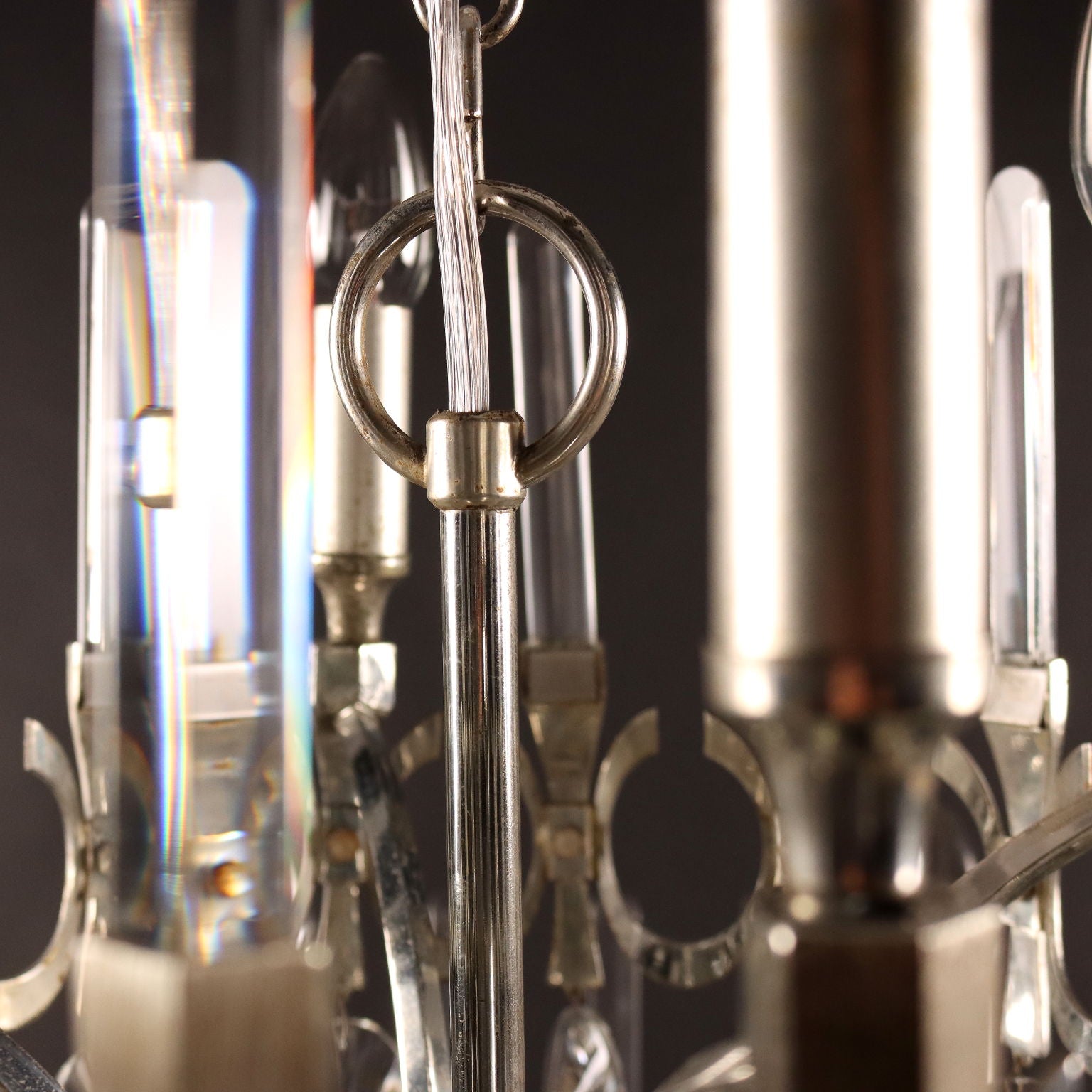 Sciolari Ceiling Lamp Glass Italy 1970s-1980s | Modernism  Lighting