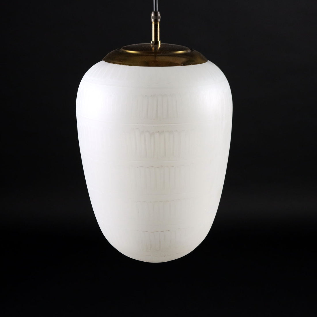 Vintage Ceiling Lamp Italy 1960s Chandeliers Opaline Glass Brass | Modernism  Lighting