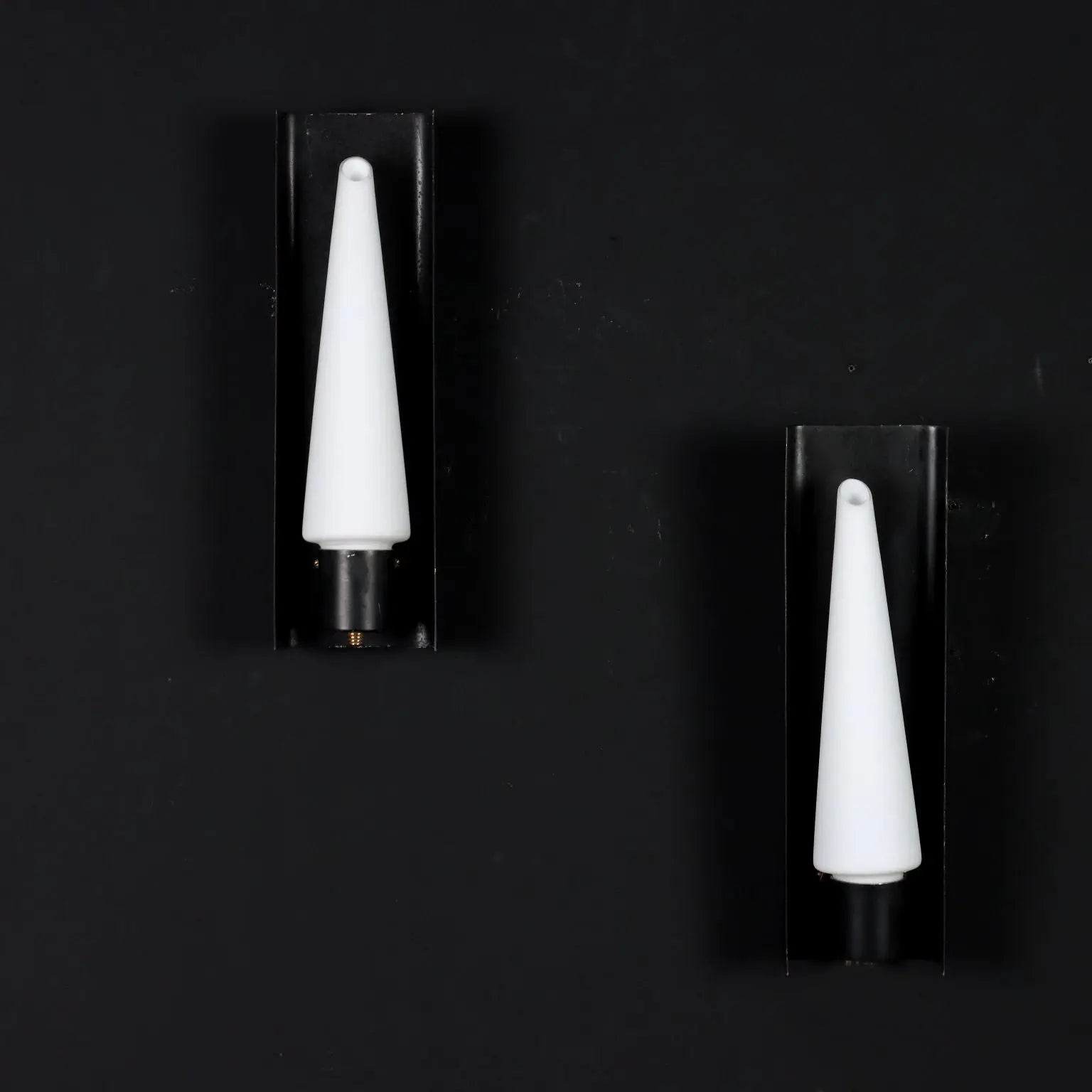 Pair of Wall Lamps Opaline Glass Italy 1960s | Modernism | Lighting
