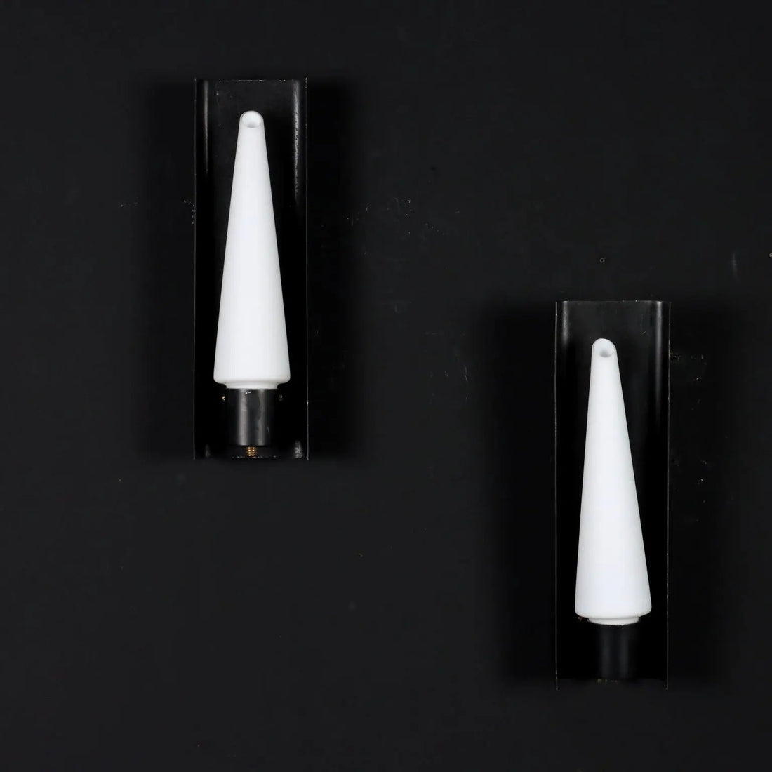 Pair of Wall Lamps Opaline Glass Italy 1960s | Modernism | Lighting
