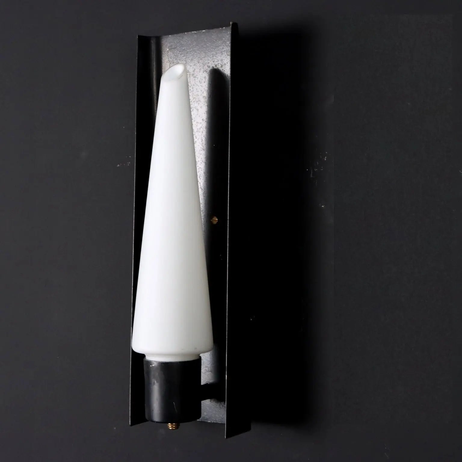 Pair of Wall Lamps Opaline Glass Italy 1960s | Modernism | Lighting