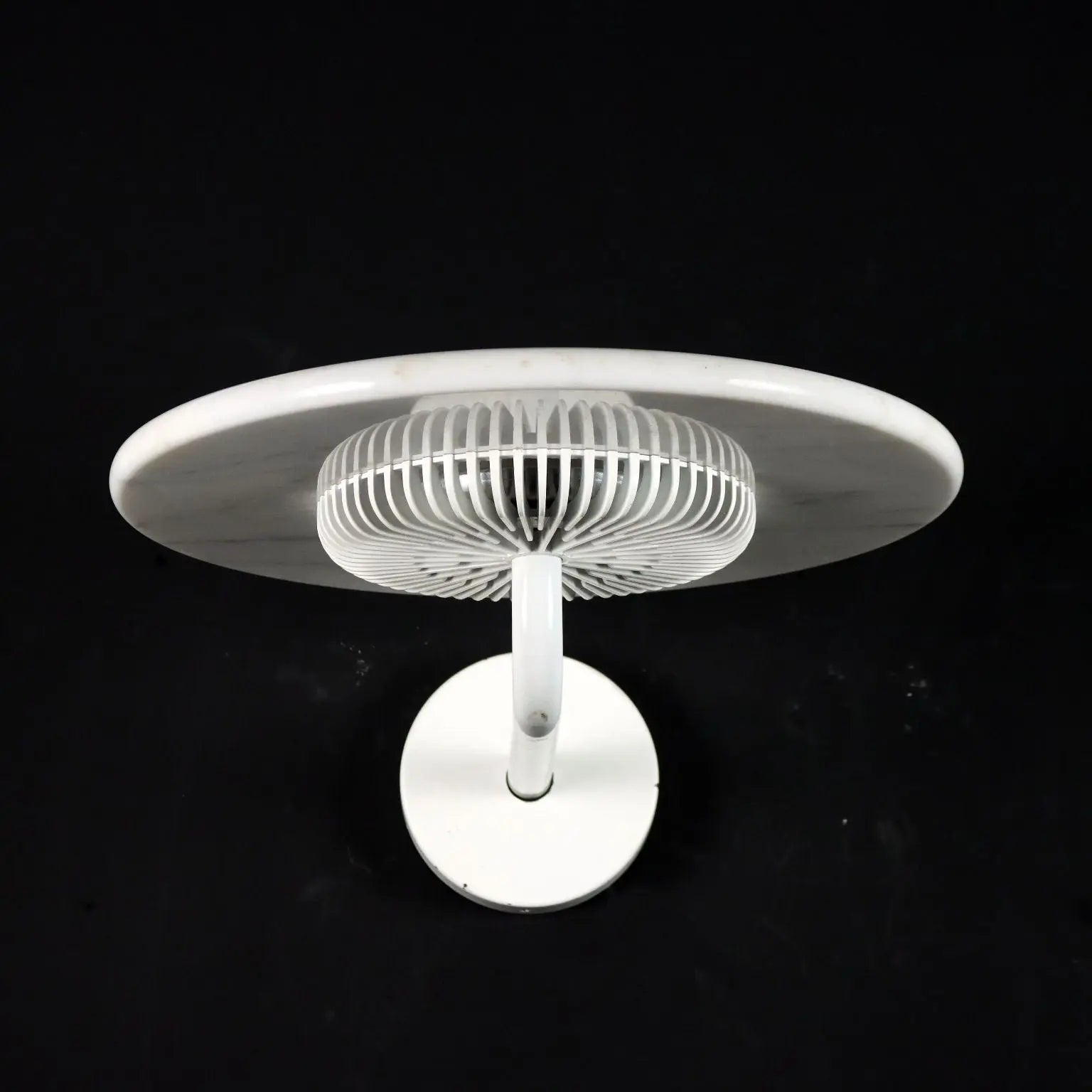 Vintage Lamp Aureola Cini&Nils 1980s-90s Marble Enamelled Metal | Modernism | Lighting
