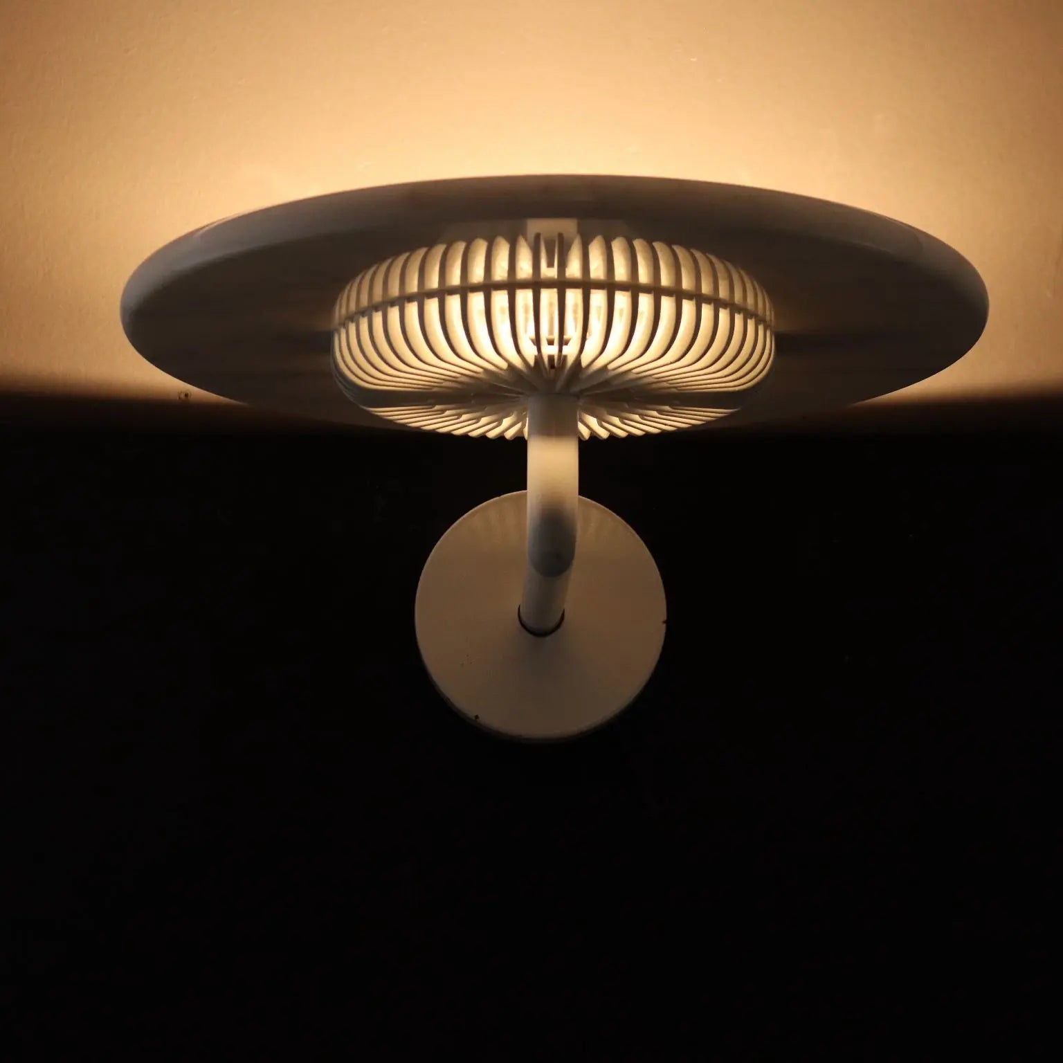 Vintage Lamp Aureola Cini&Nils 1980s-90s Marble Enamelled Metal | Modernism | Lighting