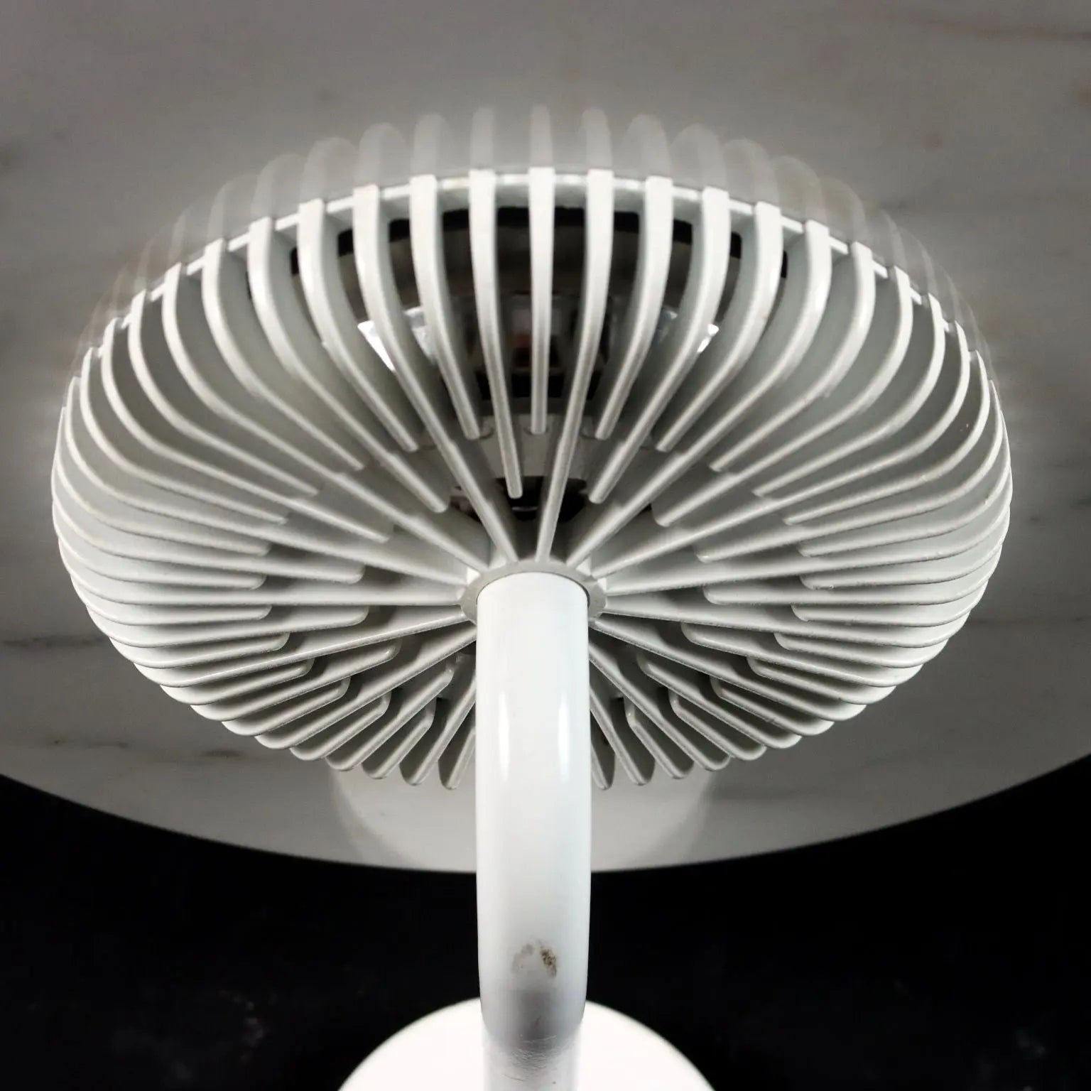Vintage Lamp Aureola Cini&Nils 1980s-90s Marble Enamelled Metal | Modernism | Lighting