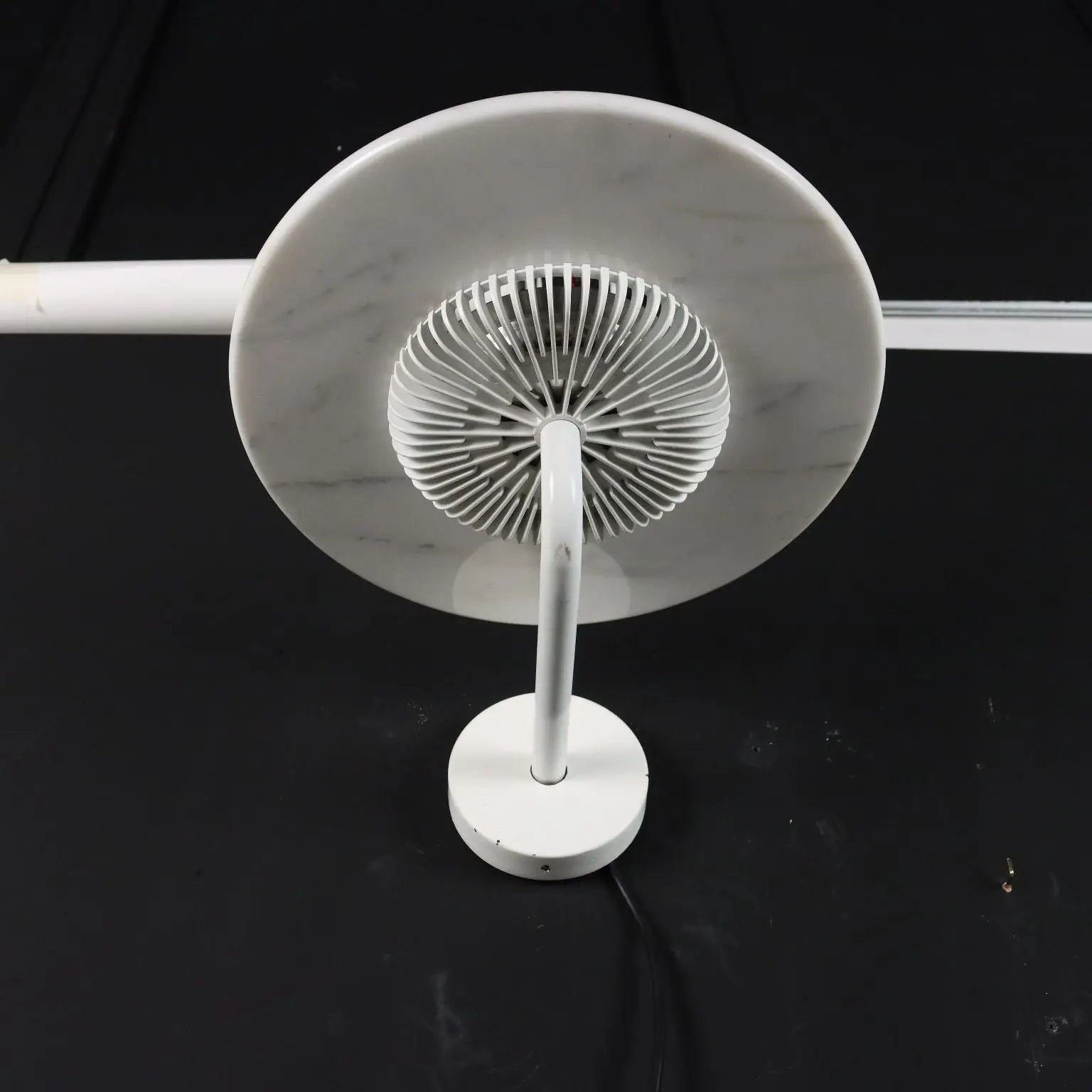 Vintage Lamp Aureola Cini&Nils 1980s-90s Marble Enamelled Metal | Modernism | Lighting