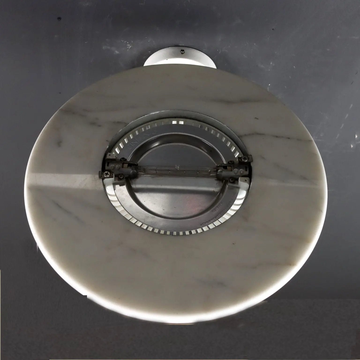 Vintage Lamp Aureola Cini&Nils 1980s-90s Marble Enamelled Metal | Modernism | Lighting