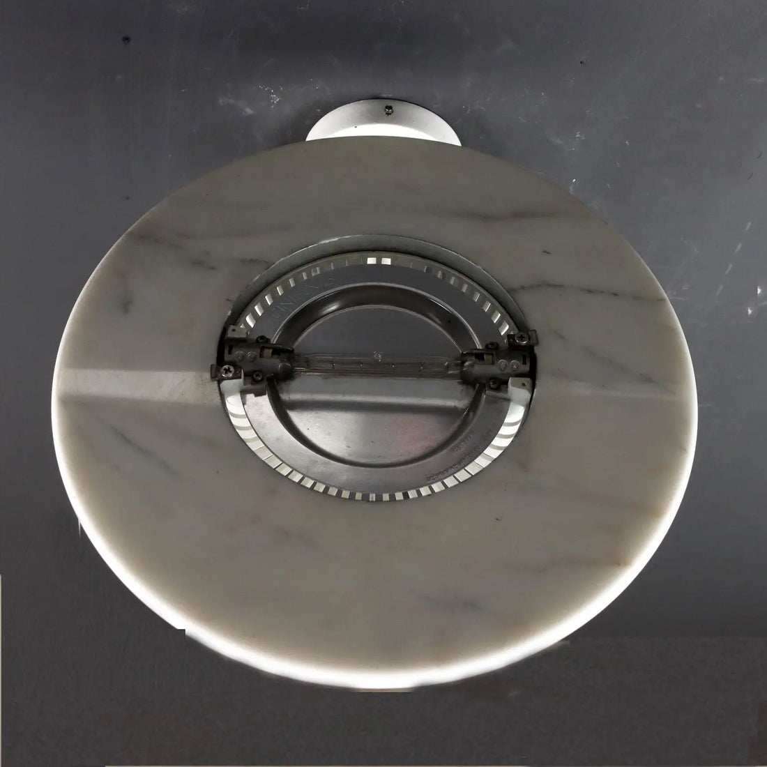 Vintage Lamp Aureola Cini&Nils 1980s-90s Marble Enamelled Metal | Modernism | Lighting