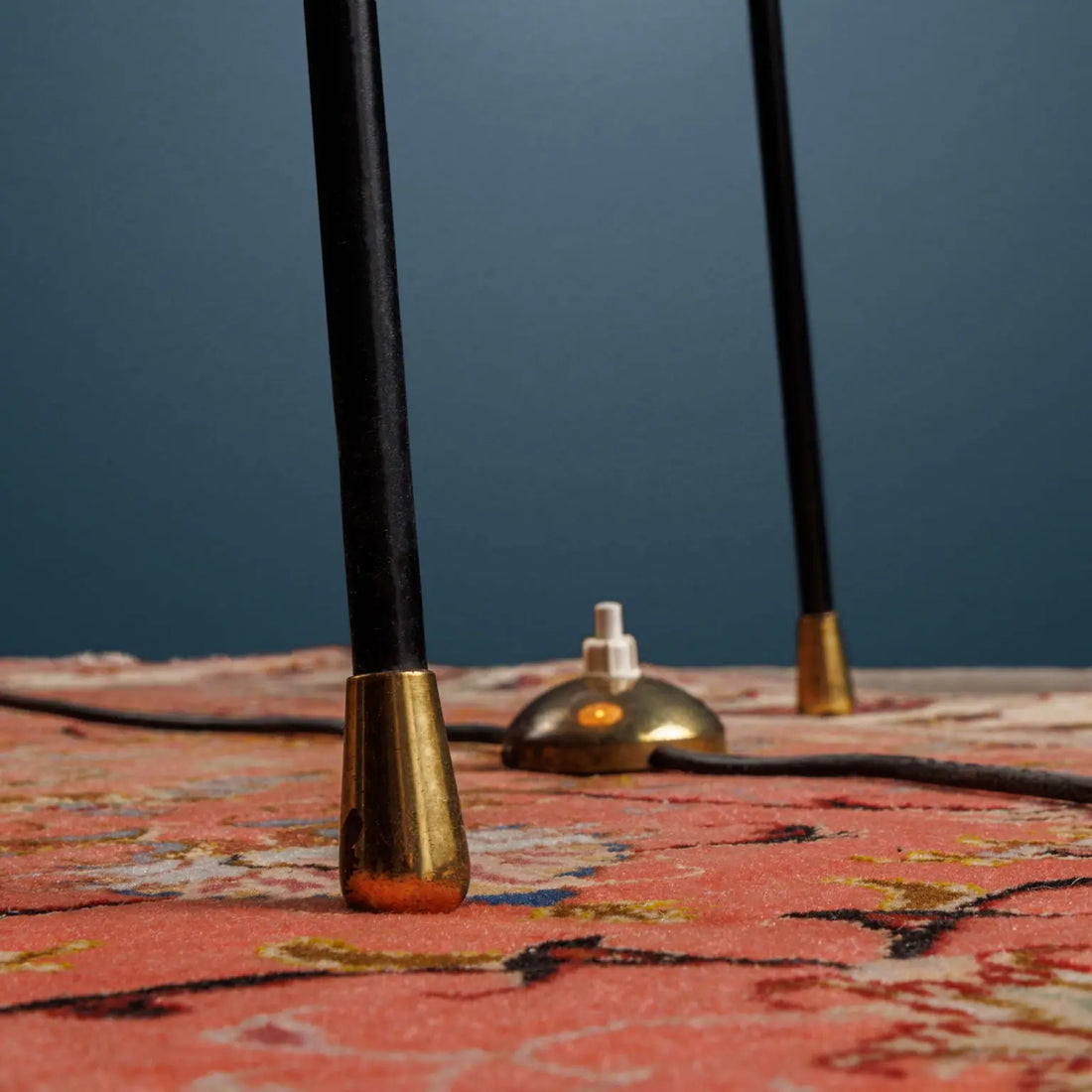 Vintage Stilnovo Floor Lamp Brass Glass Design Italy 1960s | Modernism  Lighting
