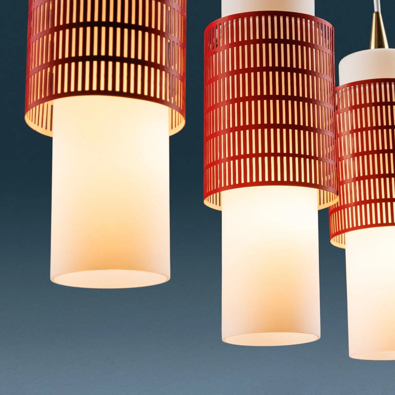 Vintage Ceiling Lamps Metal Glass Brass Italy 1960s | Modernism  Lighting