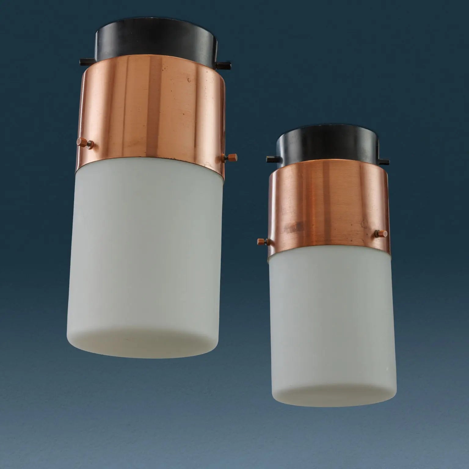 Stilnovo 1245 Lamps Vintage Copper Aluminium Italy 1960s | Modernism  Lighting