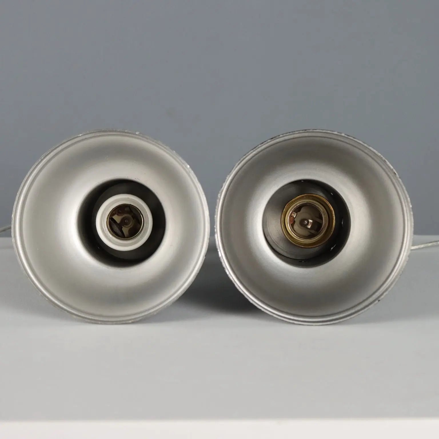 1950s-60s Wall Lamps in Aluminum and Brass