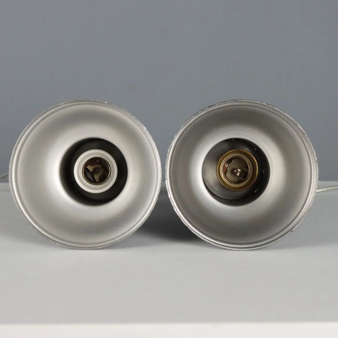 1950s-60s Wall Lamps in Aluminum and Brass
