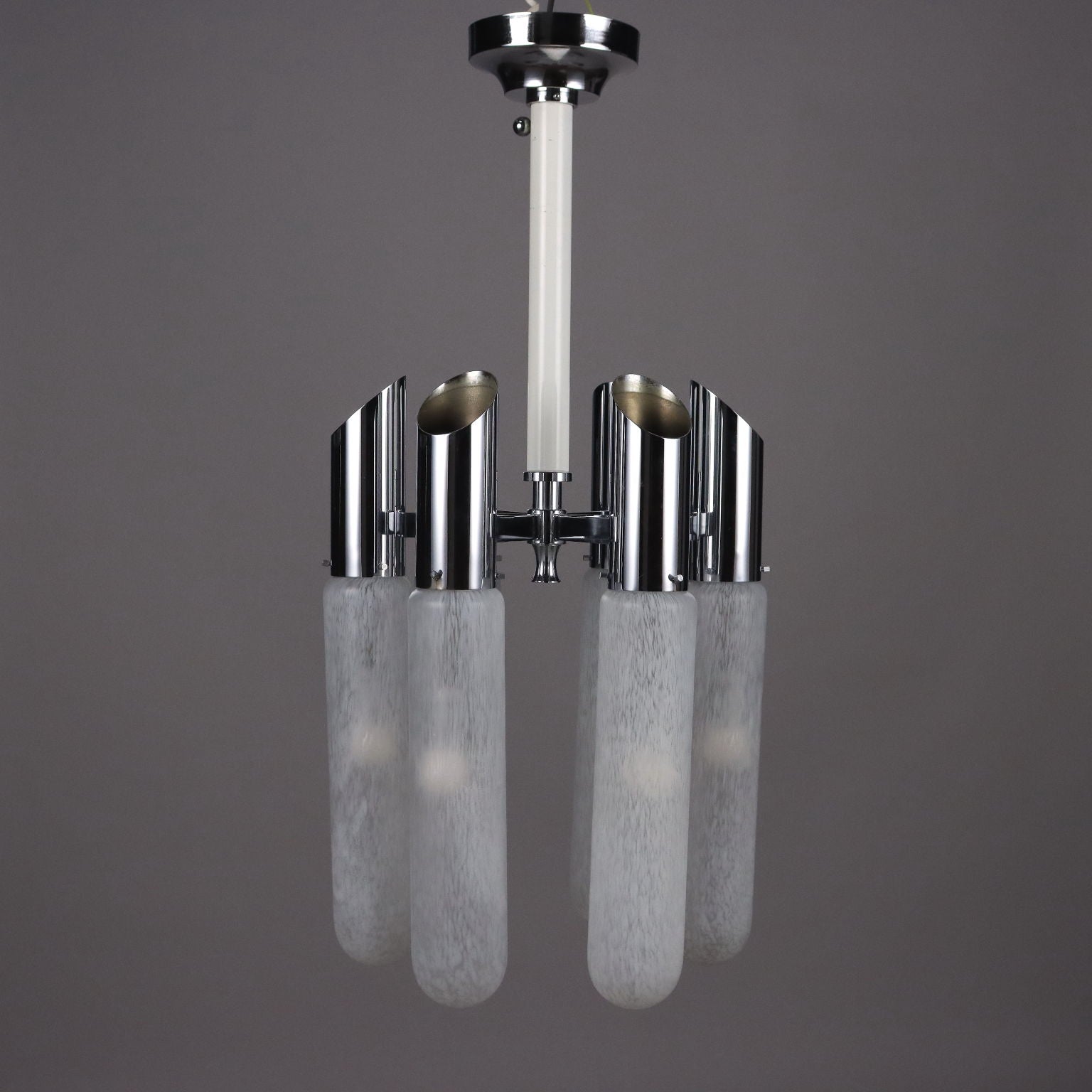 Mazzega Ceiling Lamp Murano Glass Metal Vintage Italy 1960s | Modernism  Lighting