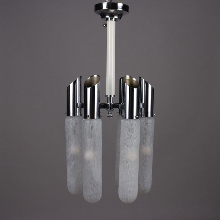 Mazzega Ceiling Lamp Murano Glass Metal Vintage Italy 1960s | Modernism  Lighting