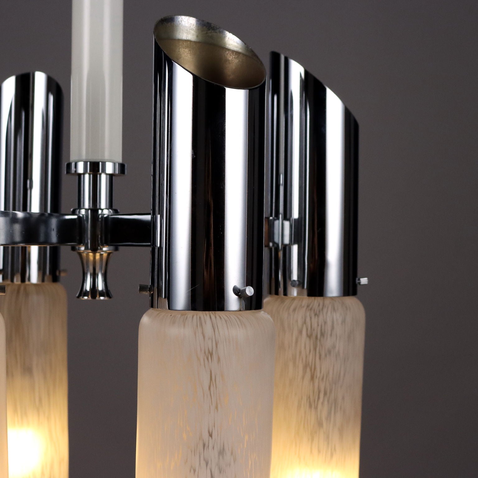 Mazzega Ceiling Lamp Murano Glass Metal Vintage Italy 1960s | Modernism  Lighting