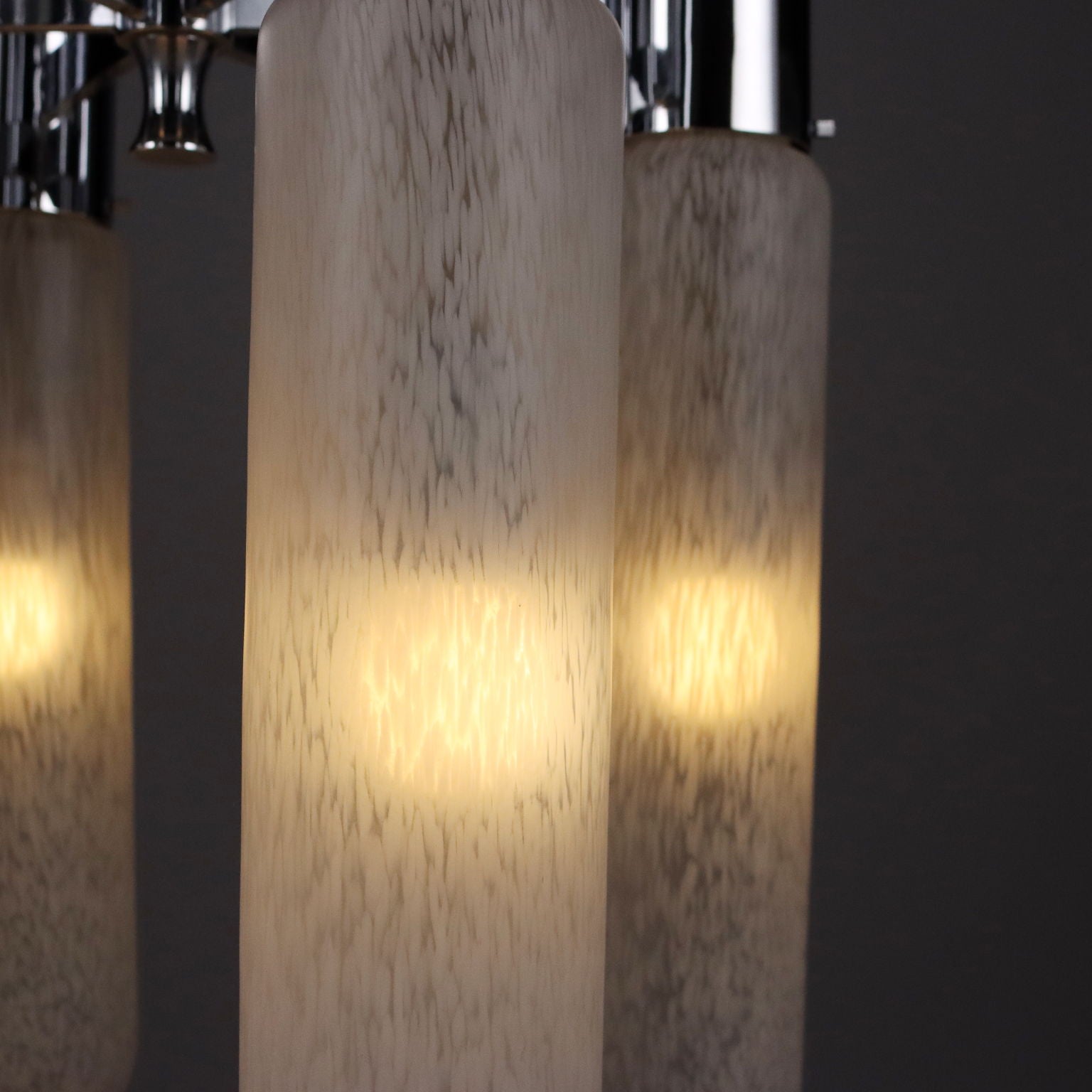 Mazzega Ceiling Lamp Murano Glass Metal Vintage Italy 1960s | Modernism  Lighting