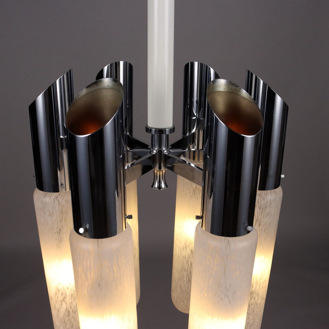 Mazzega Ceiling Lamp Murano Glass Metal Vintage Italy 1960s | Modernism  Lighting