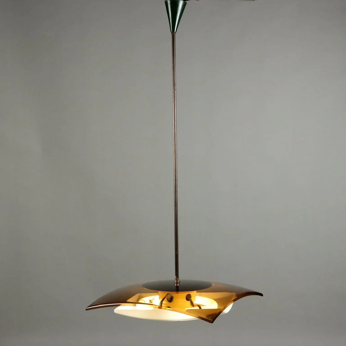 Vintage 1960s Stilux Ceiling Lamp Methacrylate | Modernism | Lighting