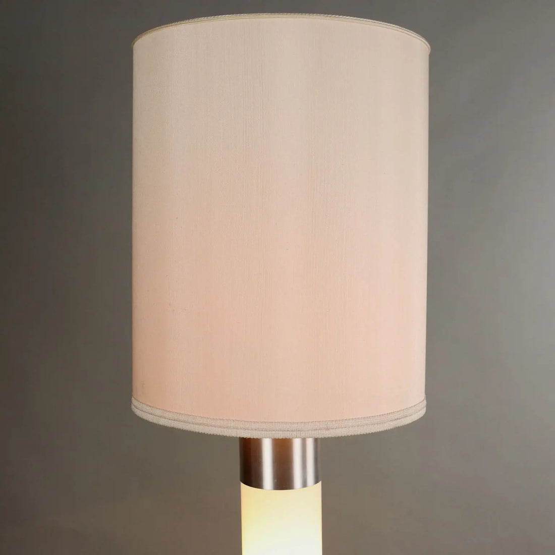 Vintage 1960s Floor Lamp Aluminium Fabric Italy | Modernism  Lighting