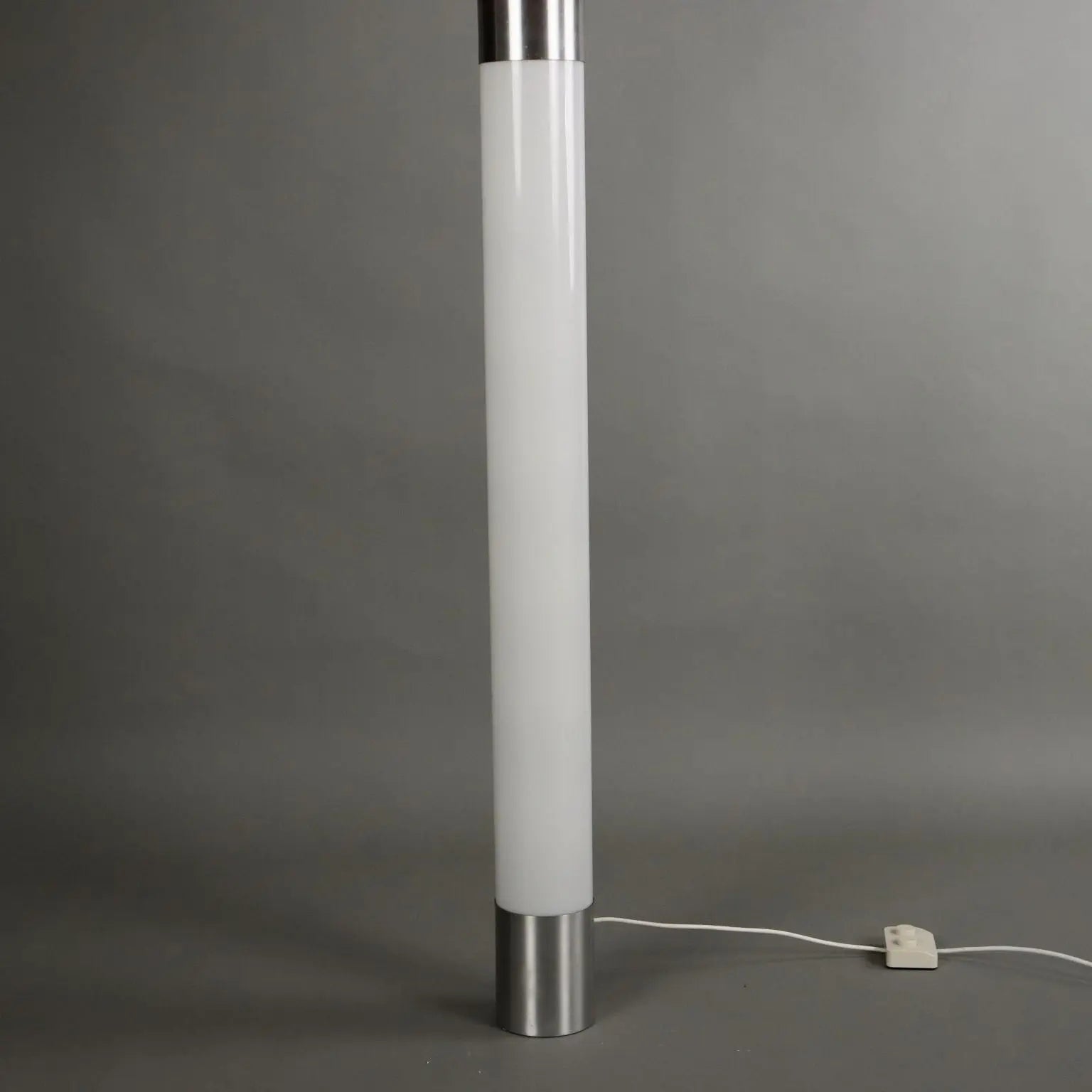 Vintage 1960s Floor Lamp Aluminium Fabric Italy | Modernism  Lighting