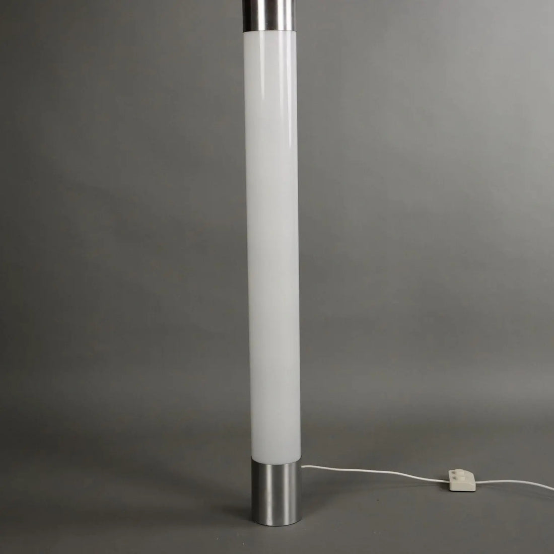 Vintage 1960s Floor Lamp Aluminium Fabric Italy | Modernism  Lighting