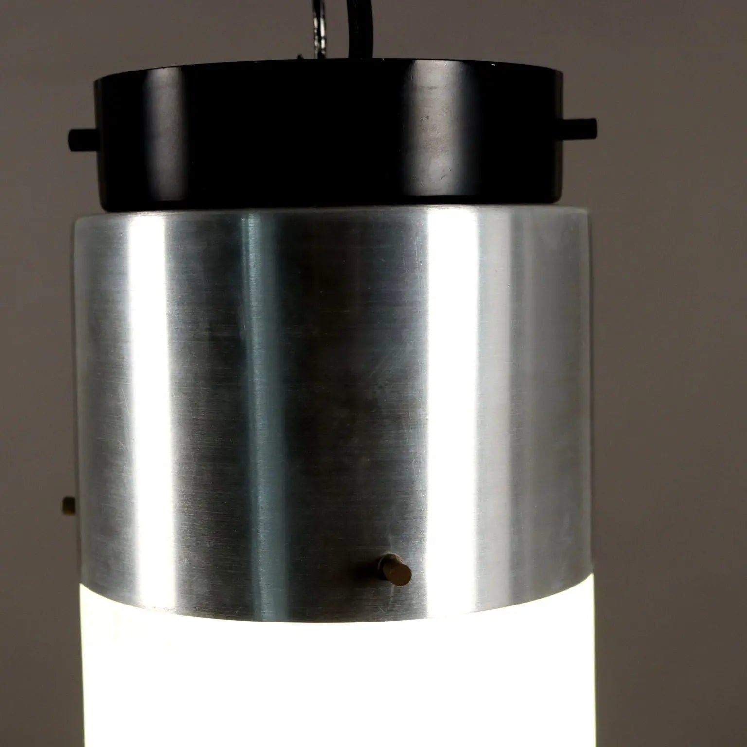 Vintage Stilnovo Ceiling Lamp Aluminium Italy 1960s | Modernism | Lighting