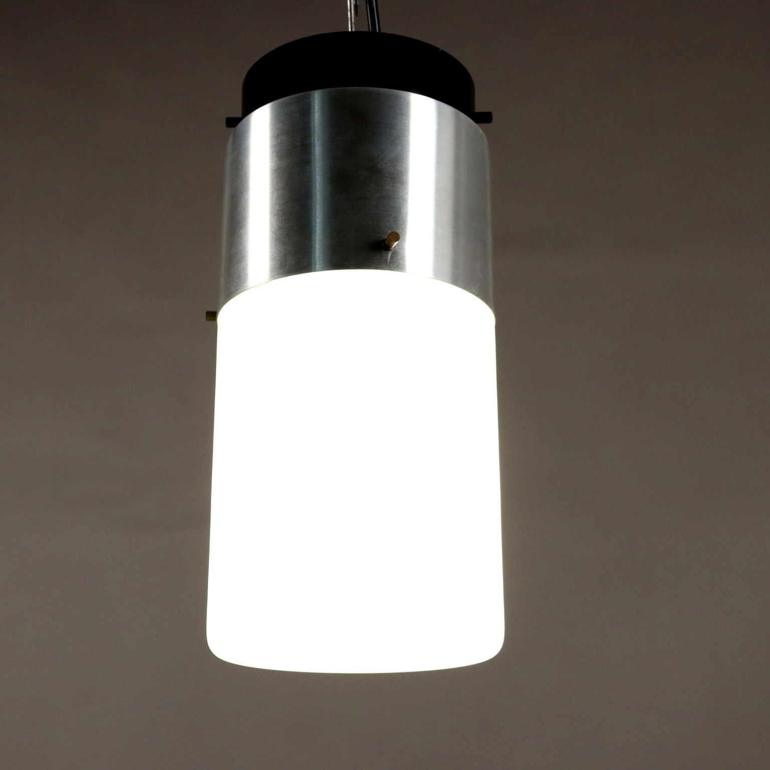 Vintage Stilnovo Ceiling Lamp Aluminium Italy 1960s | Modernism  Lighting