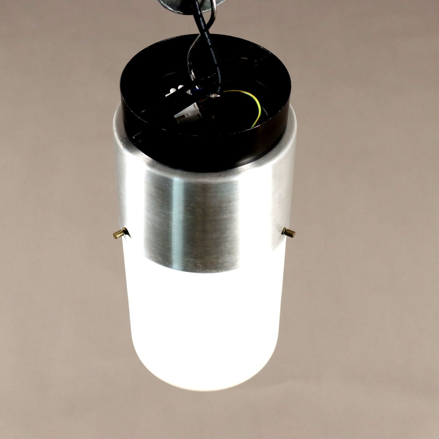 Vintage Stilnovo Ceiling Lamp Aluminium Italy 1960s | Modernism  Lighting