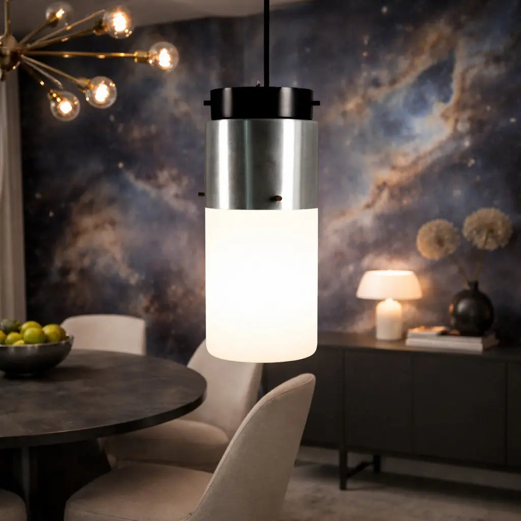 Vintage Stilnovo Ceiling Lamp Aluminium Italy 1960s | Modernism | Lighting