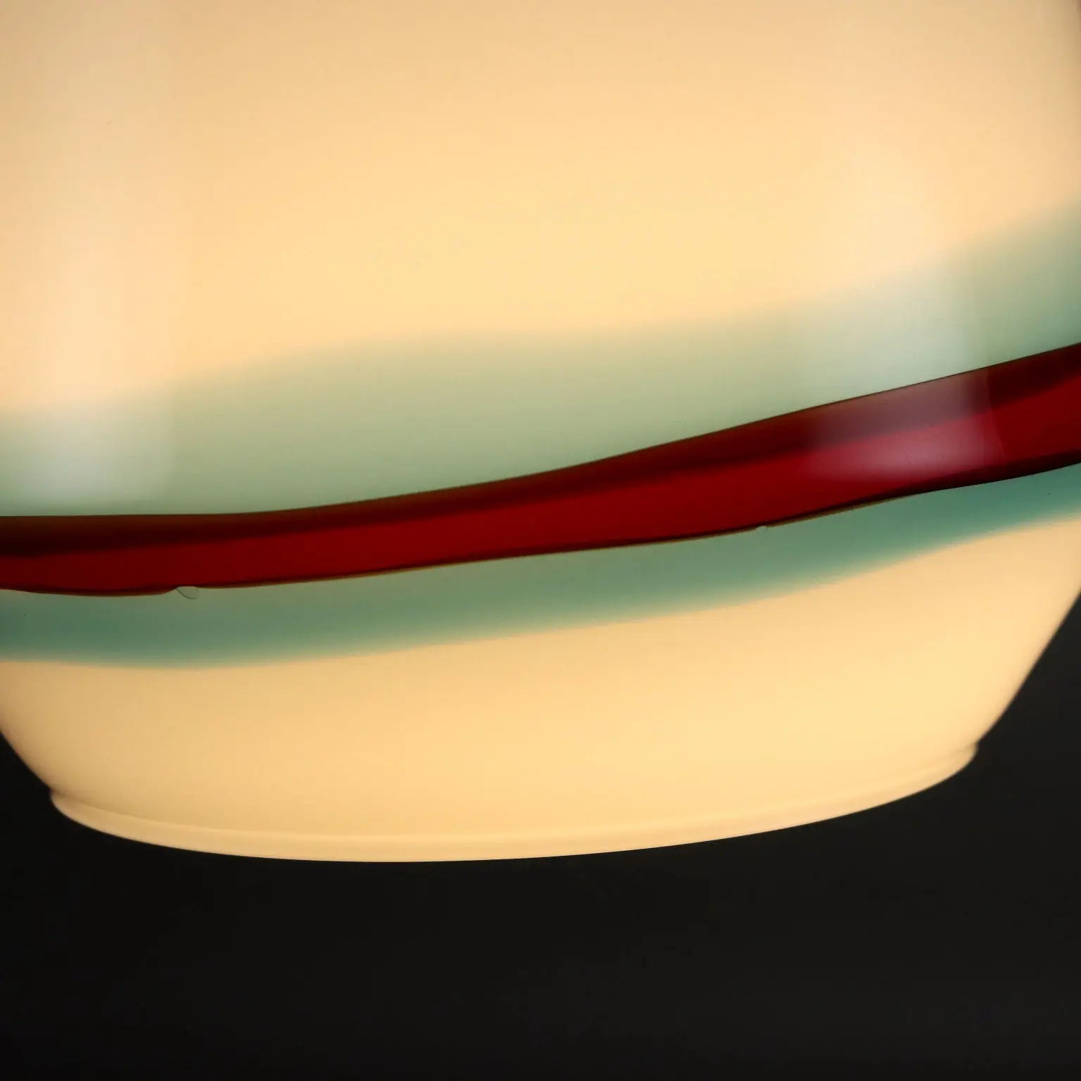Vintage Ceiling Lamp Milk Glass Brass Italy 1960s | Modernism | Lighting
