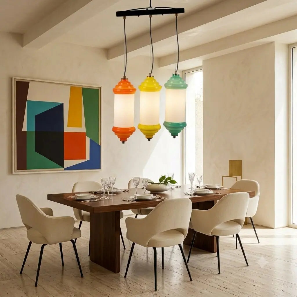 Vintage Ceiling Lamp Aluminium Glass Italy 1960s | Modernism | Lighting